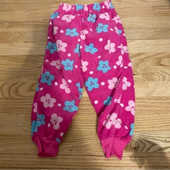 Disney Princess Fleece Pajama Set Sz 5T Pink Cinderella Belle Ariel Jasmine - Picture 5 of 5